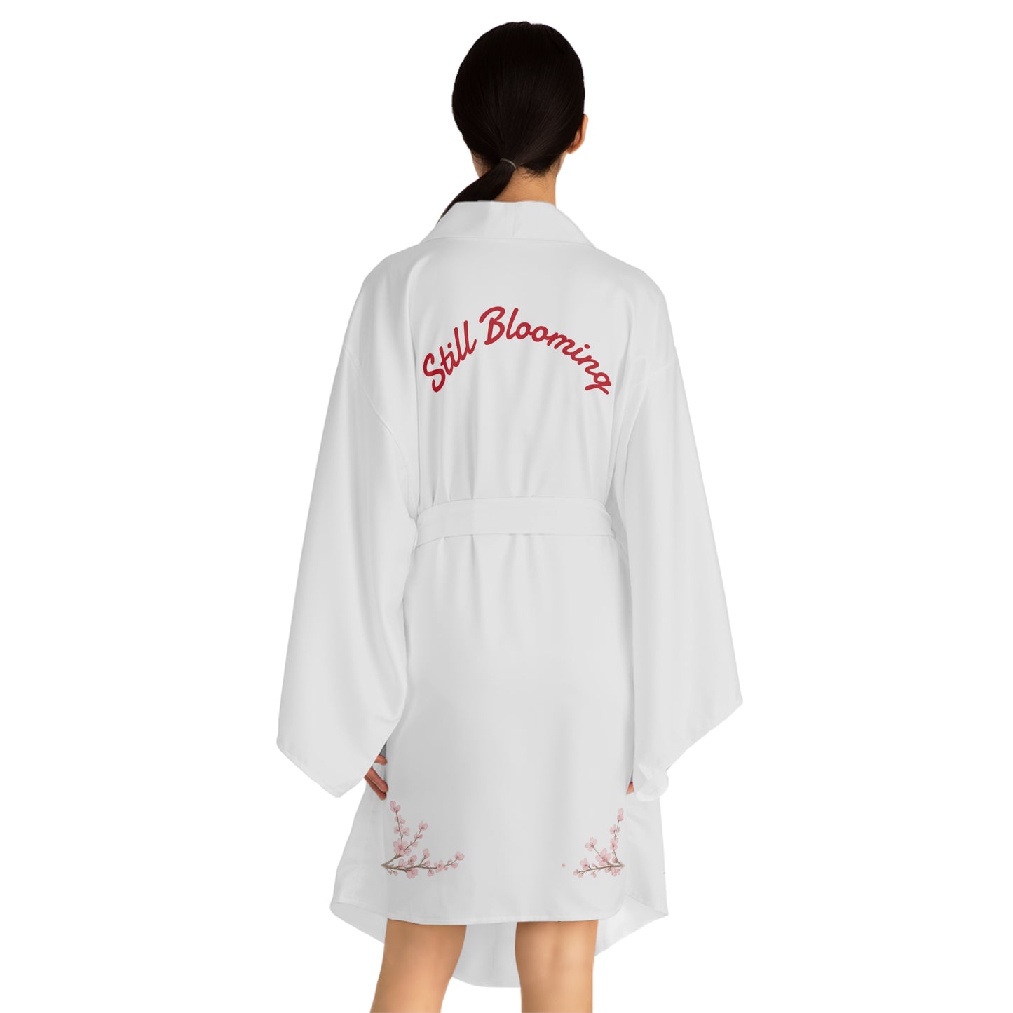 Cherry Blossom Long Sleeve Kimono Robe