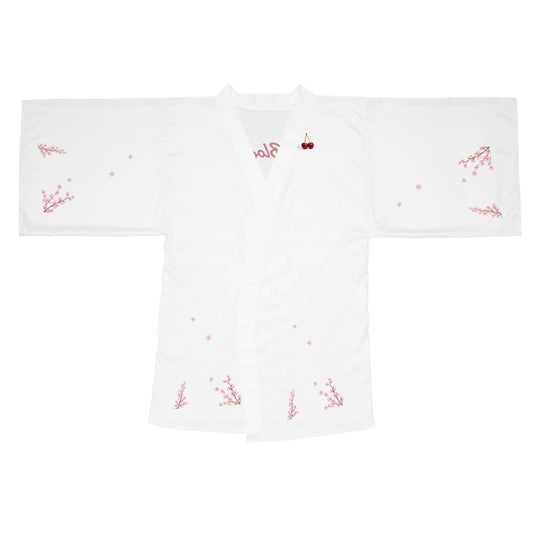 Cherry Blossom Long Sleeve Kimono Robe
