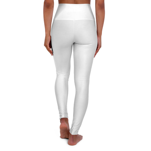 Cherries Blossom High-Waisted Yoga Leggings — Floral Cherry Print